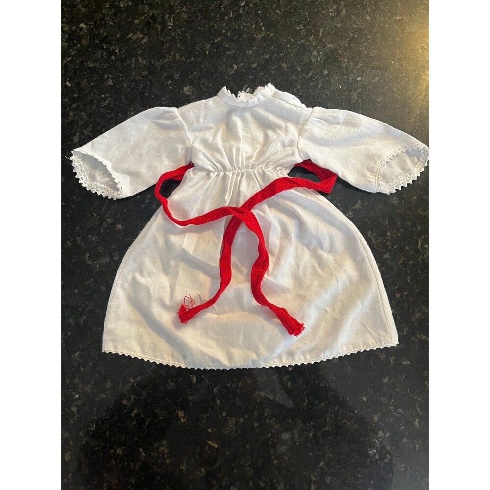 American Girl Kirsten St Lucia White Gown Dress Christmas Holiday